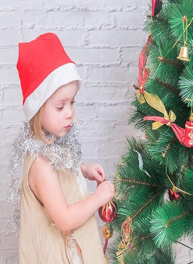 RED WIND Christmas Santa Caps -Pack of 5 |Red & White Color | Lightweight Santa Hats for Kids, Party, School & Holiday Decoration SMLNCH1 - Image 2